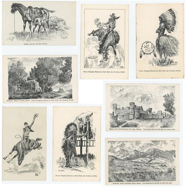 Bob Hall Montana Postcards