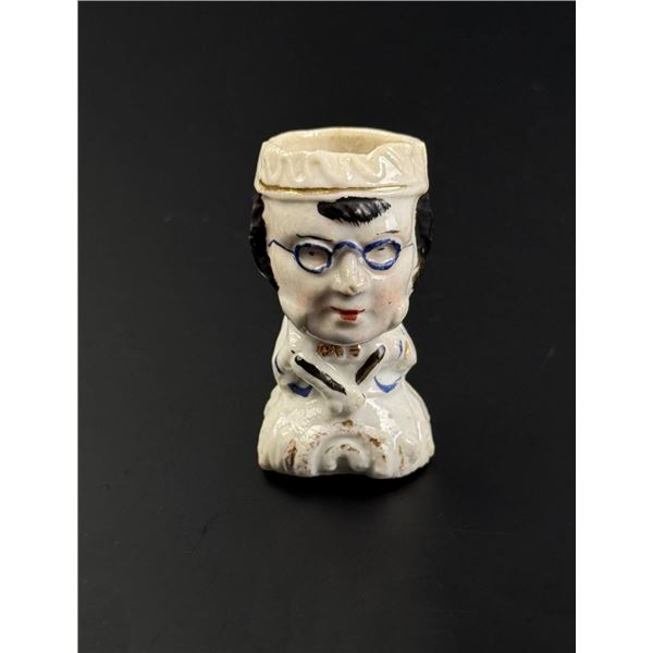 Staffordshire Caricature Toothpick Holder