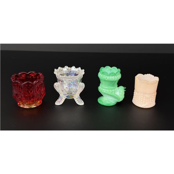 Uranium Glass Toothpick Holders