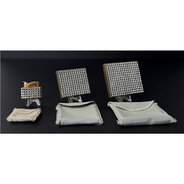 Schildkraut Evans Rhinestone Smoking Compact Set