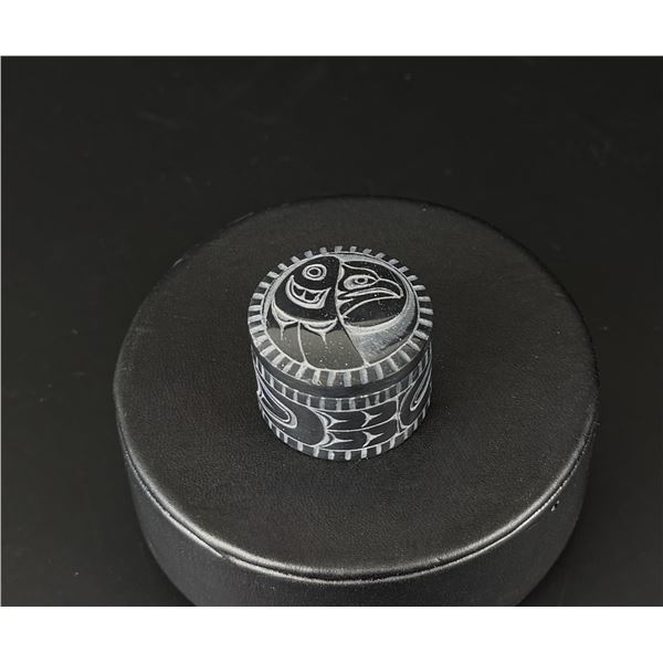 Denny Dixon Haida Miniature Argillite Box