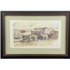 Image 1 : Western Ranch Landscape Watercolor