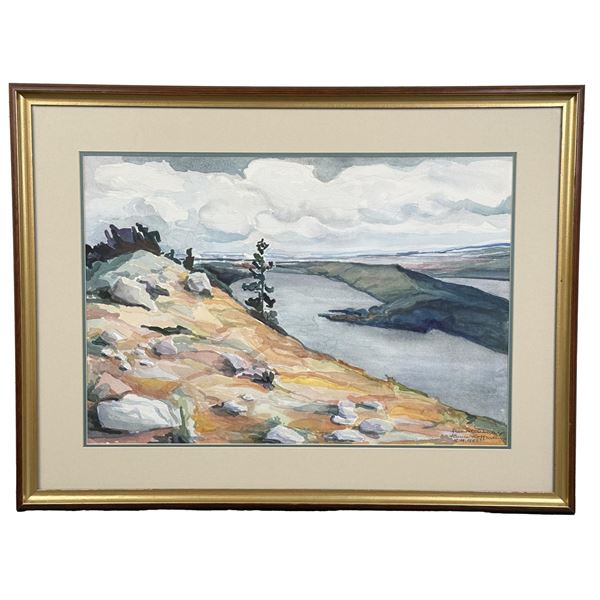 Laura Hoffman Freemont Lake Wyoming Watercolor