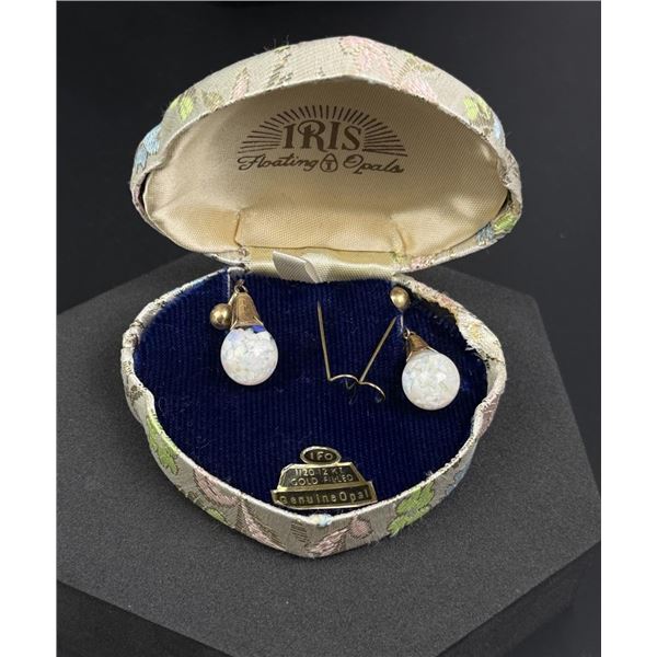 12k Gold Filled Australian Opal Earrings