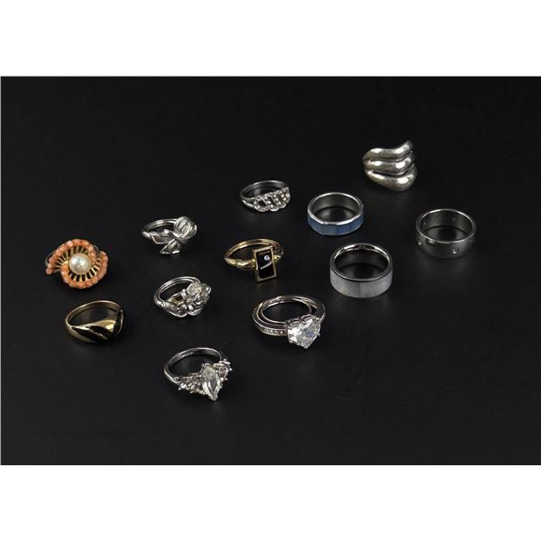 Collection of Costume Jewelry Rings