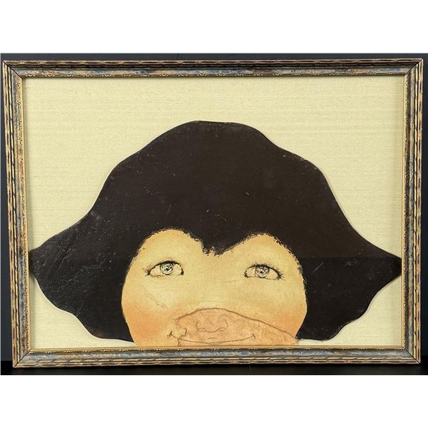 Original Maxfield Parrish Painting Cutout