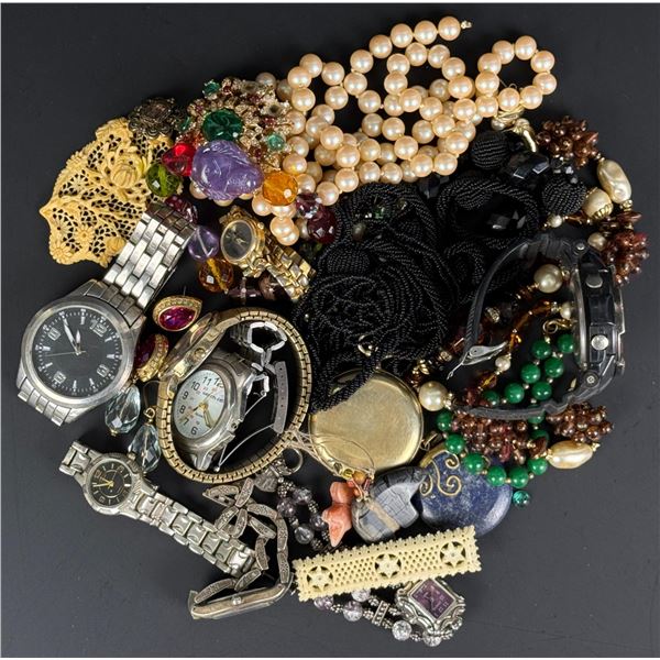 2lb Collection of Costume Jewelry