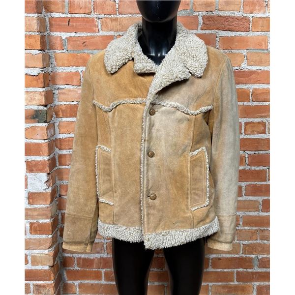 Vintage Marlboro Shearling Leather Jacket