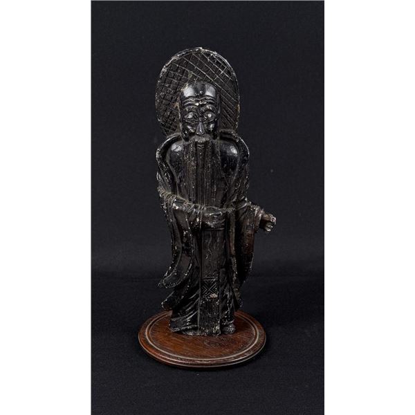 Chinese Carved Soapstone Wiseman Figure