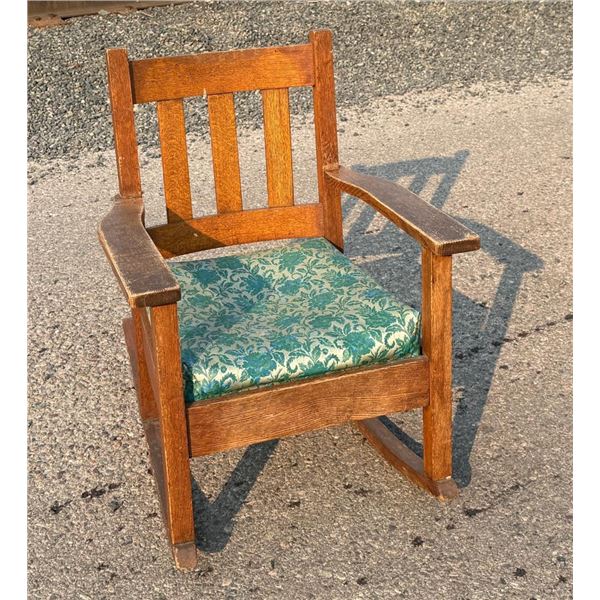Arts & Crafts Mission Oak Rocking Chair