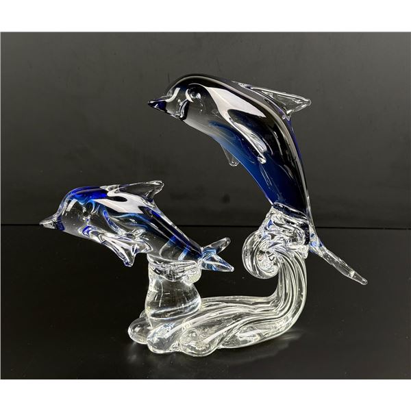 Murano Art Glass Dolphins