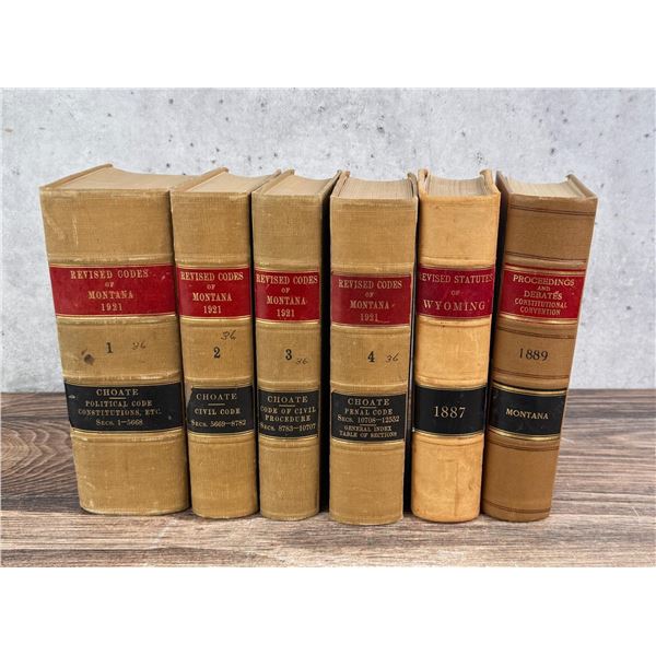 Revised Codes of Montana and Wyoming