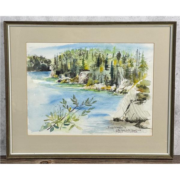 Little Coon Lake Watercolor Painting