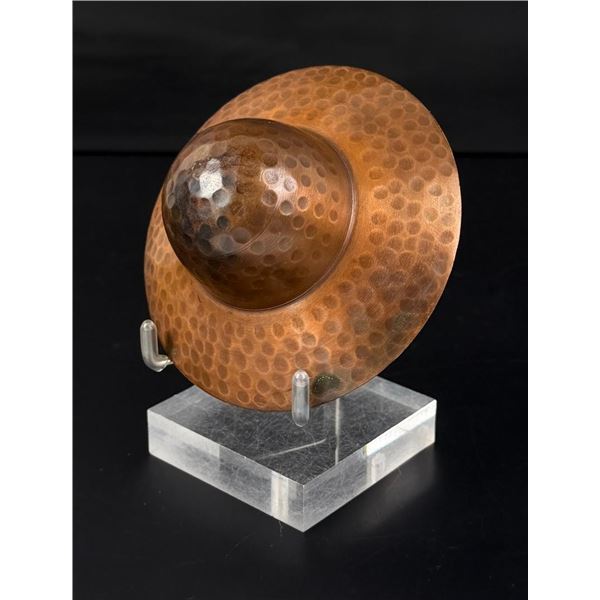 Hammered Copper cowboy Hat Ashtray
