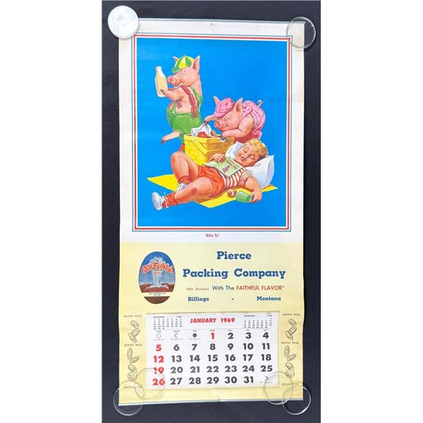Old Faithful Lard Billings Montana Calendar