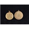 Image 1 : Victorian Gold Filled Monogramed Locket Pendants