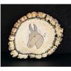 Image 1 : Elk Antler Rosette Mule Inlaid Belt Buckle
