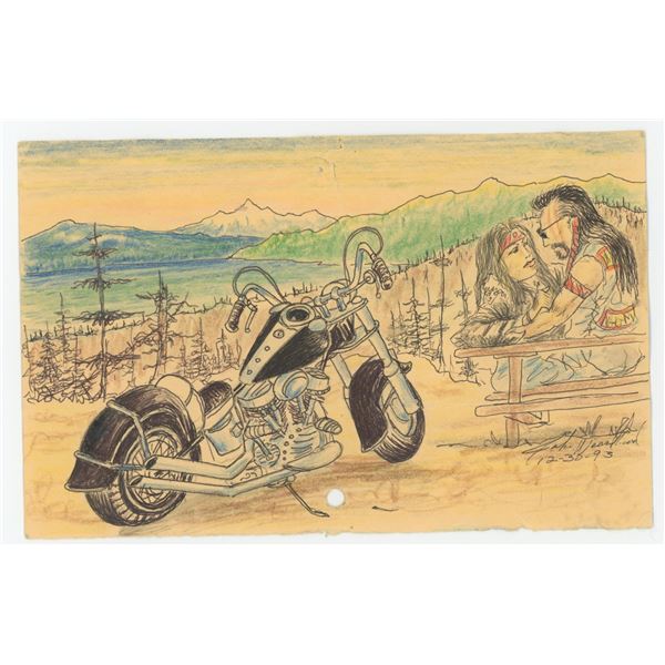 1993 Montana Motorcycle Gang Prison Drawing