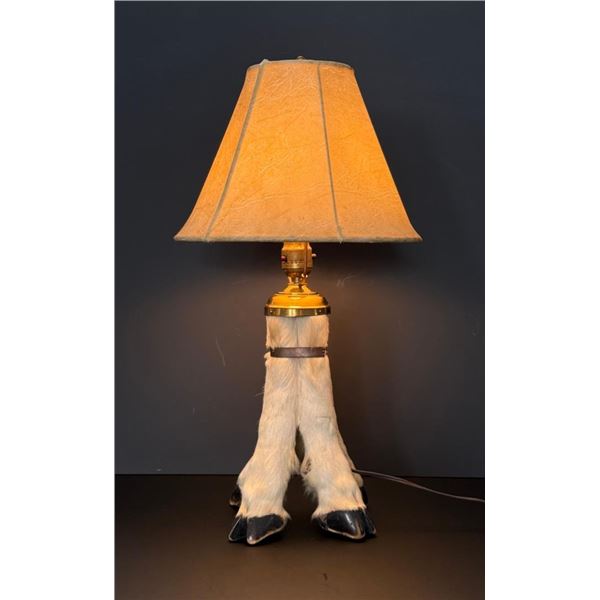 Montana Mountain Goat Taxidermy Leg Lamp