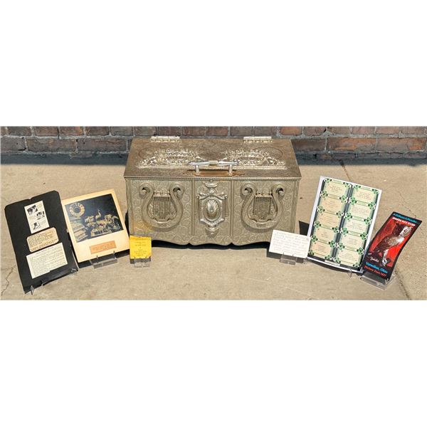 Zimbalist Silver Plated Casket 40 Tune Music Box