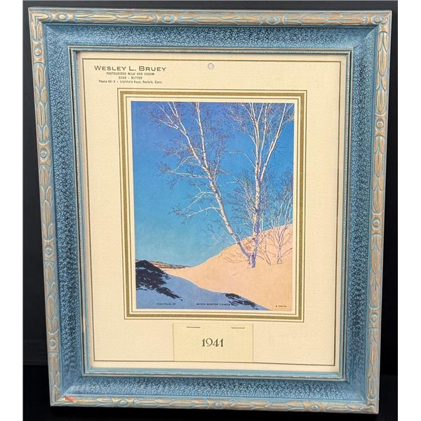 Maxfield Parrish When Winter Comes Calendar