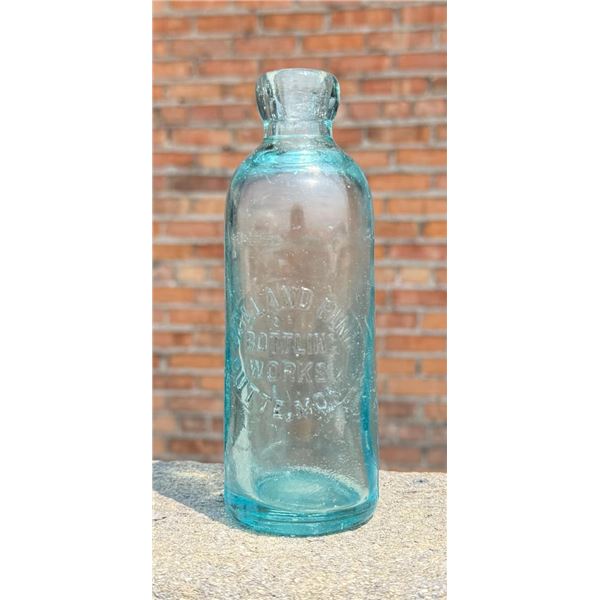 Holland Rink Butte Montana Hutchinson Soda Bottle
