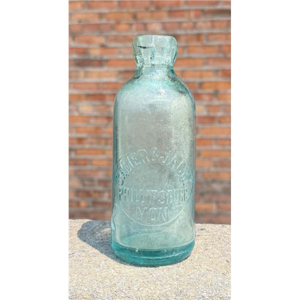 Camer & Jacky Phillipsburg Montana Soda Bottle