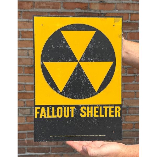 US Department of Defense Fallout Shelter Sign