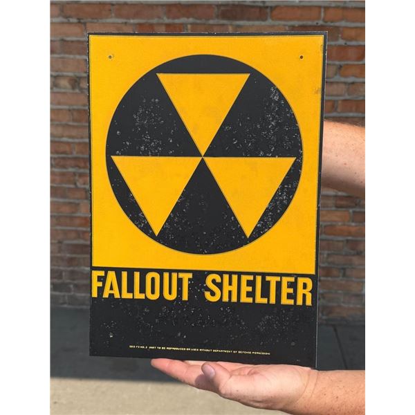 US Department of Defense Fallout Shelter Sign