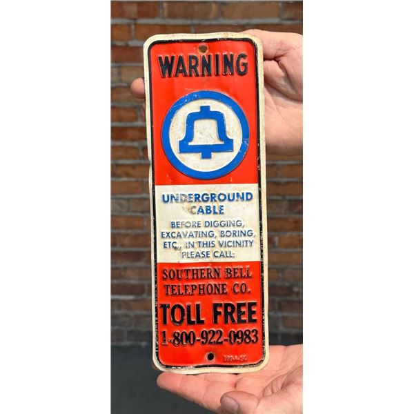 Southern Bell Telephone Cable Sign