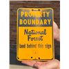 Image 1 : USFS US Forest Service Property Boundary Sign