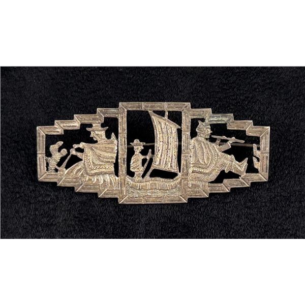 Peruvian Sterling Silver Brooch