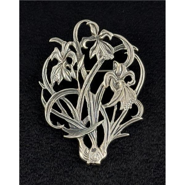 Museum of Fine Arts Sterling Silver Floral Brooch