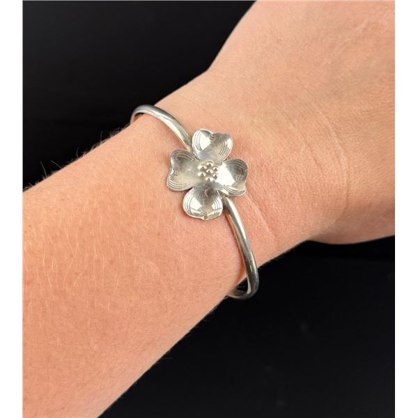 Stuart Nye Sterling Silver Dogwood Bracelet