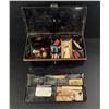Image 1 : Antique Fishing Tackle Box & Contents