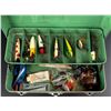 Image 2 : Antique Fishing Tackle Box & Contents