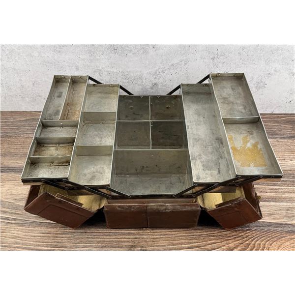 Abercrombie & Fitch Leather Fishing Tackle Box