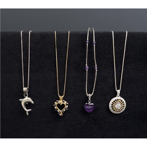 Collection of Sterling Silver Necklaces