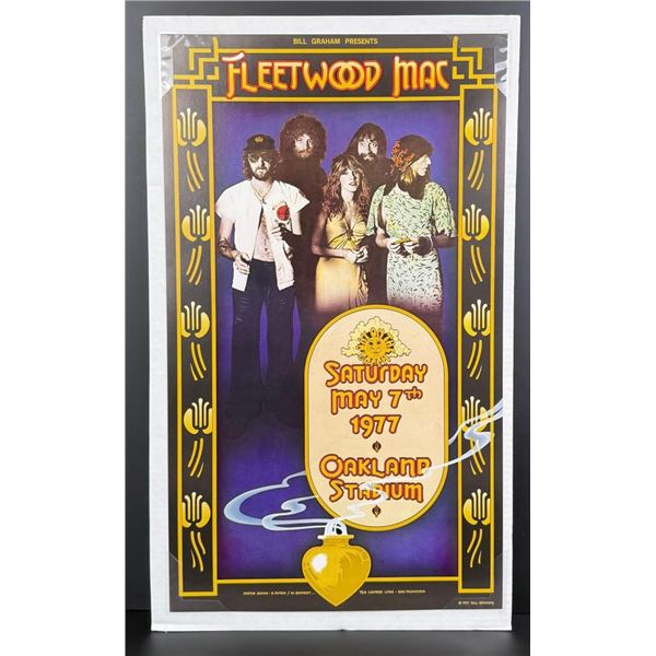 1977 Fleetwood Mac Oakland Stadium Poster