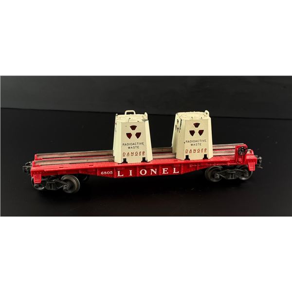 Lionel #6805 Atomic Energy Disposal Flat Car