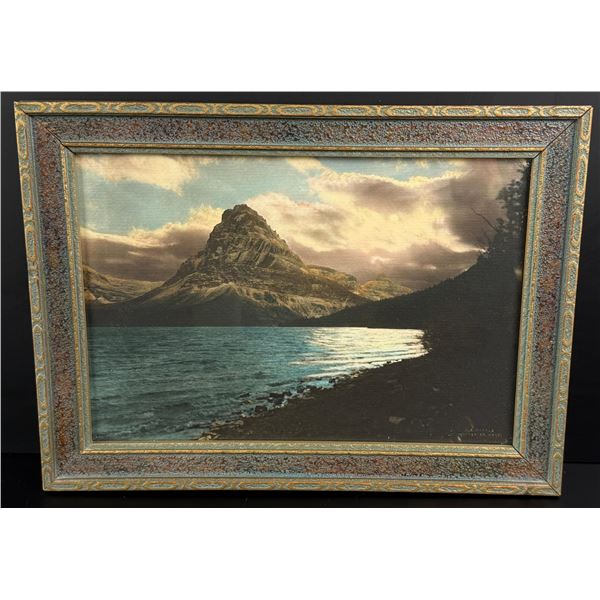R.E. Marble Glacier Park Montana Hand Tinted Photo