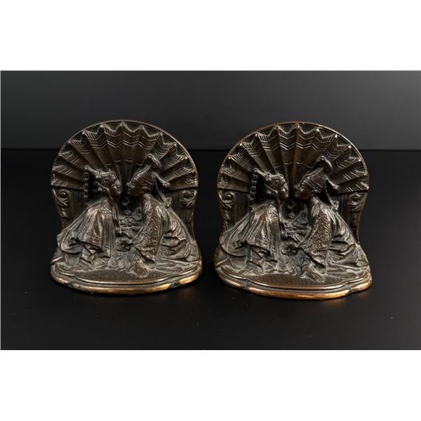 Bronzmet Kissing Thai Couple Bookends