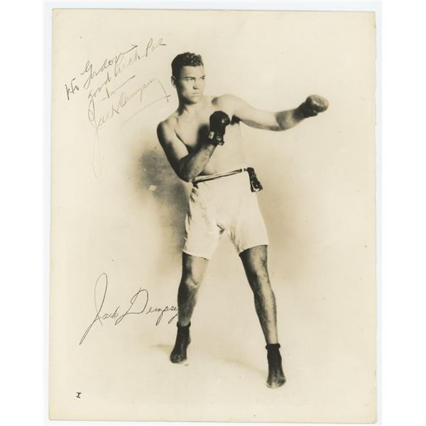 Jack Dempsey Montana Boxer Signed Photo
