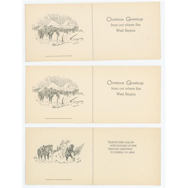 William Standing Montana Artist Christmas Cards