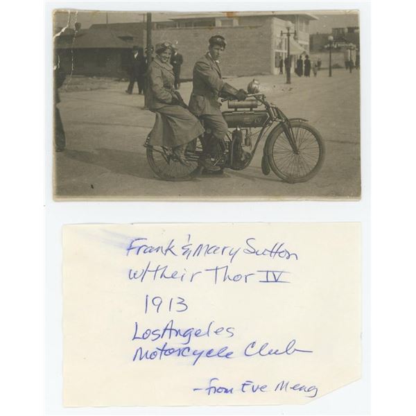 Los Angeles California Thor IV Motorcycle Postcard