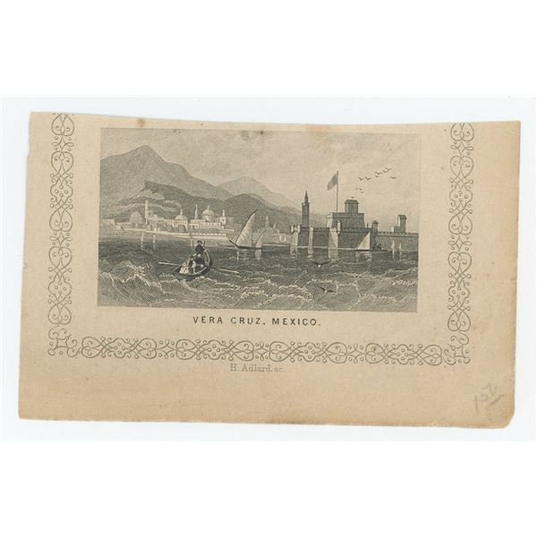 Vera Cruz Mexico H. Adlard Engraving