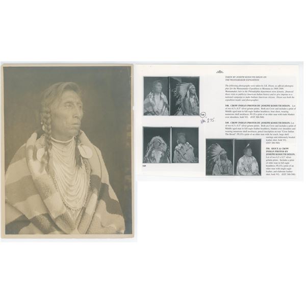 Joseph Kossuth Dixon Montana Crow Indian Photo