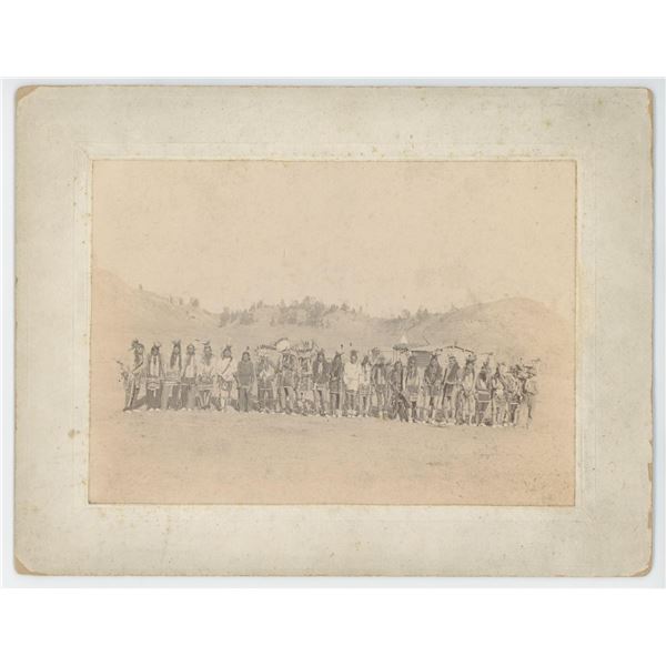 Cheyenne Indian Braves Cabinet Photo