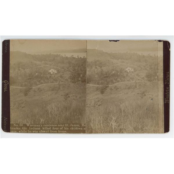 W.R. Cross Wiseman Indian Massacre Stereoview