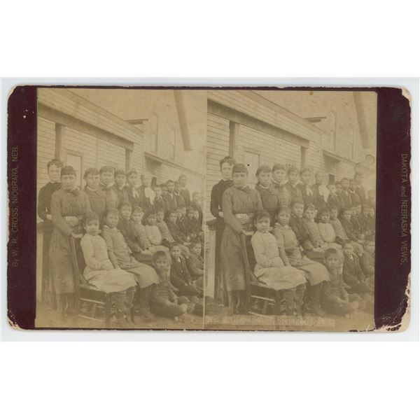 W.R. Cross Dakota Territory Indian Stereoview